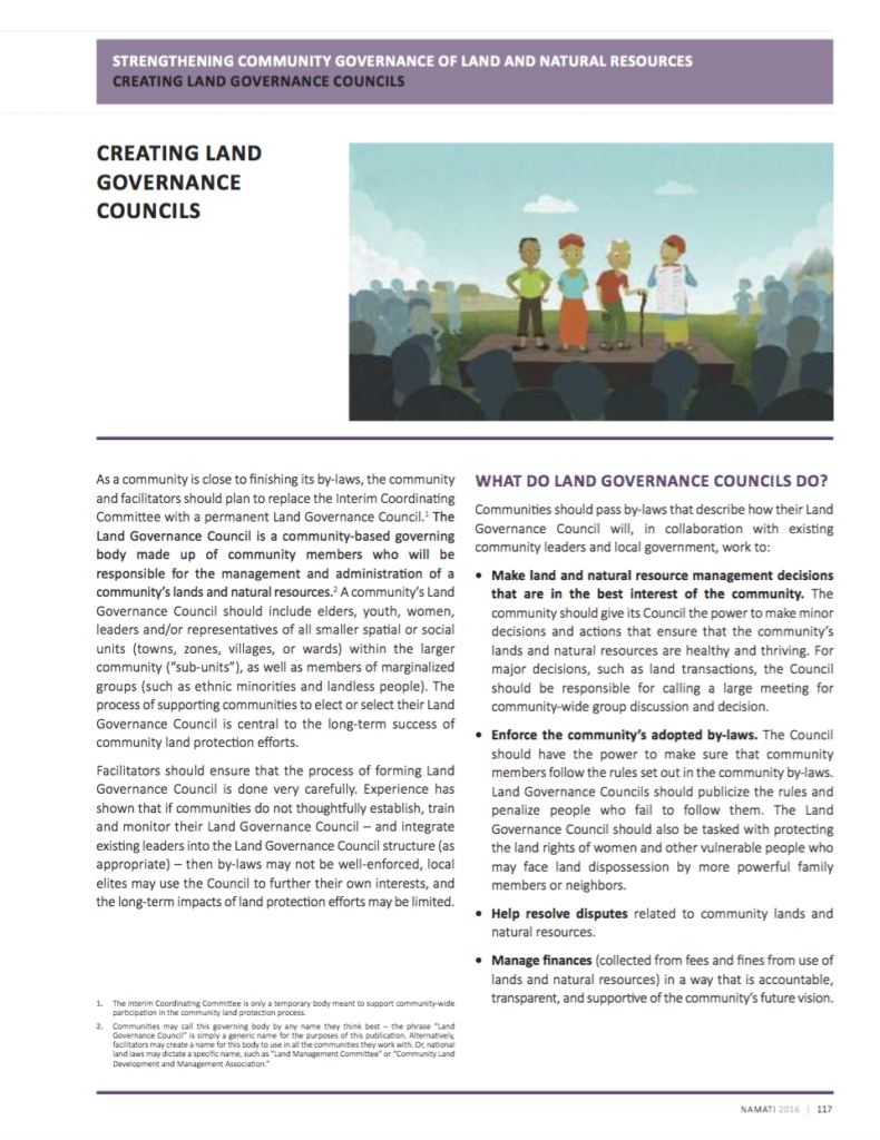 Chapter Creating Land Governance Councils