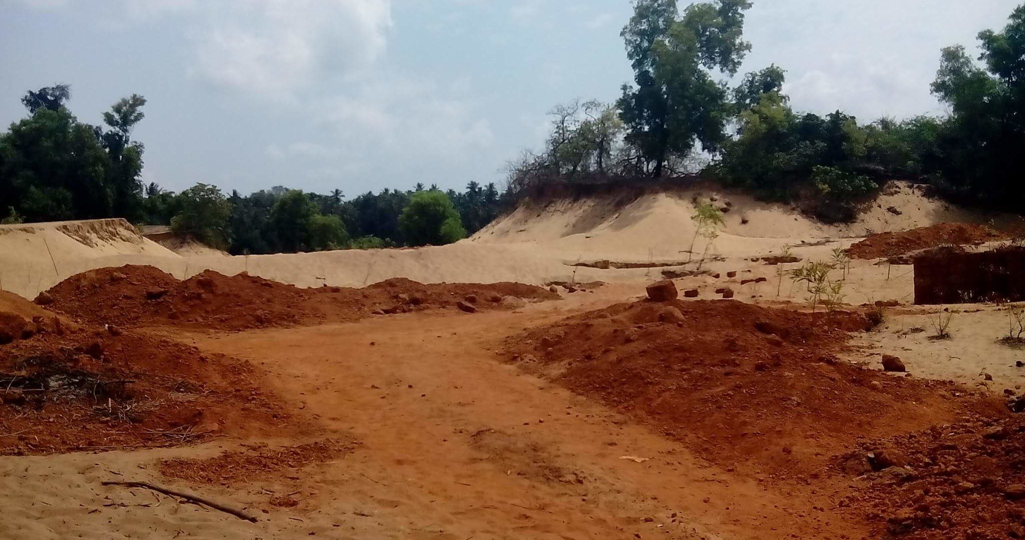 Sand Mining Sinkholes in Kagal 