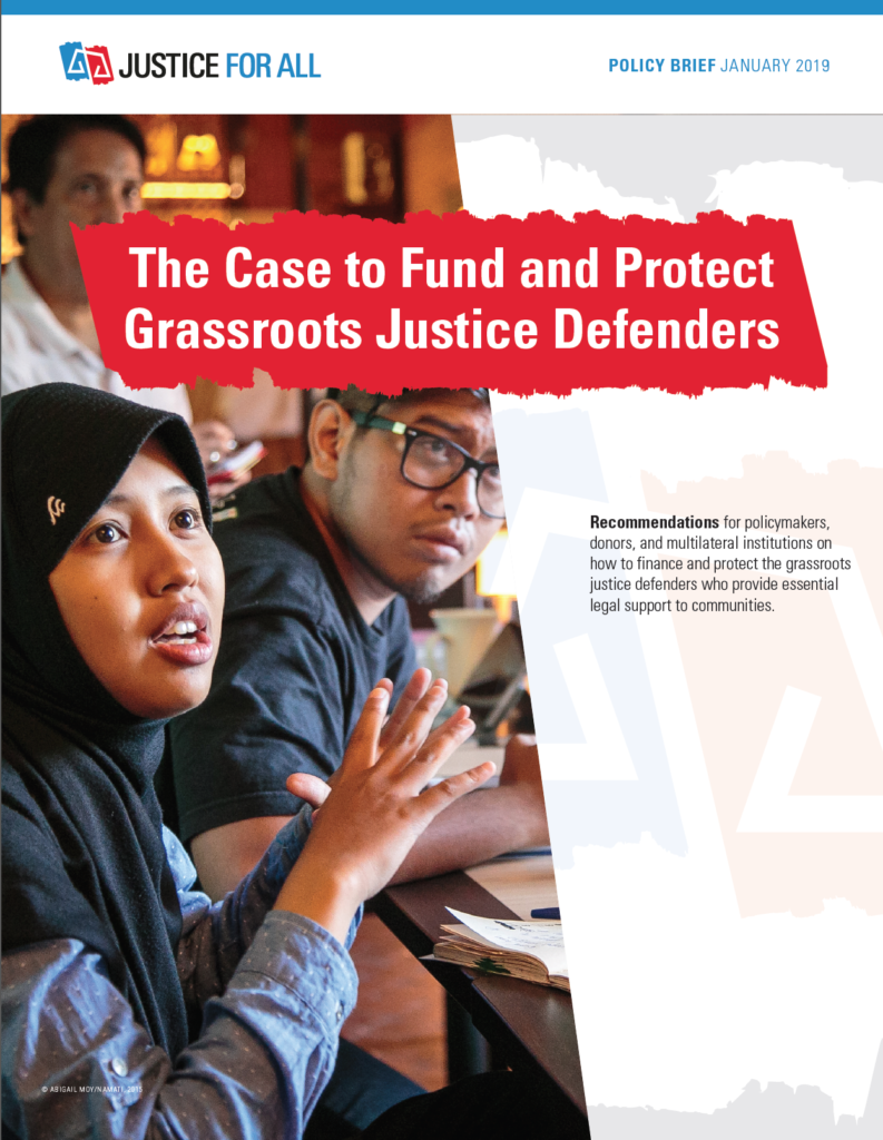 Link to The Case to Fund and Protect Grassroots Justice Defenders