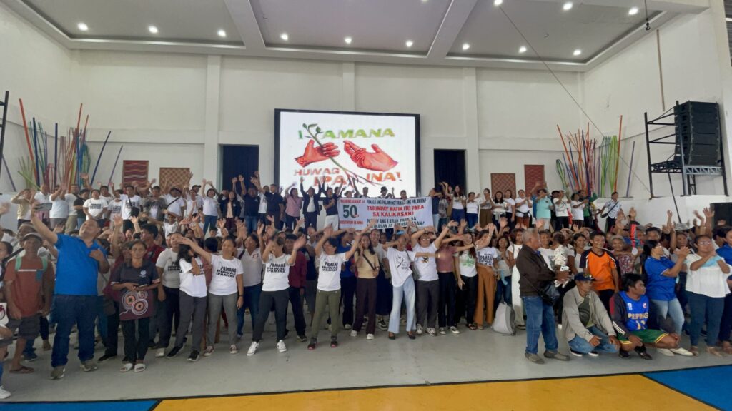 Communities in Palawan celebrating the mining moratorium.