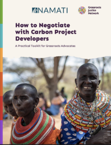 How to Negotiate with Carbon Project Developers: A Practical Toolkit for Grassroots Advocates