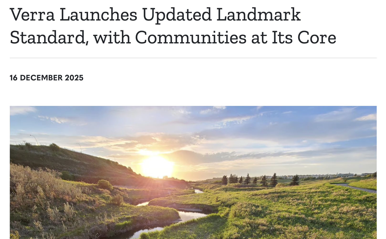 New Carbon Market Rules Recognize Community Rights
