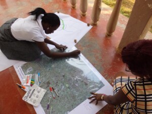 LEMU staff test the satellite imagery mapping exercise