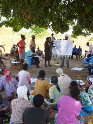 Each group explains their final map in detail