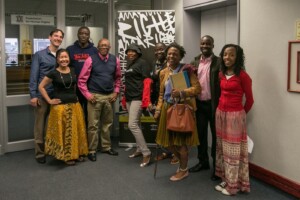 A group photo with the Foundation for Human Rights after a discussion about the history, successes and challenges of the paralegal movement in South Africa