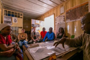 Discussion with paralegal 'Bricks' Mokolo of the Orange Farm Human Rights Advice Center