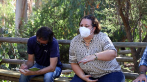 Juan Bautista និង Natalia Paola ក្នុងអំឡុងពេលសម័យប្រជុំនៅឯការផ្លាស់ប្តូរការសិក្សា។