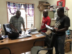Haki Center paralegals during a visit to a government office in Kwale