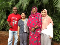 Haki Center Paralegals with Shaila Tieken (PUSKAPPA) in Indonesia and Lalita Yangwasan (ADRA) Thailand in Kwale
