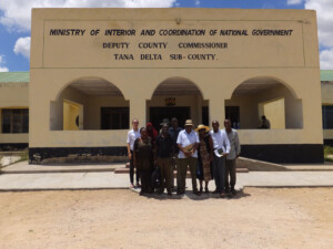 Team Tana River after a meeting at government offices.