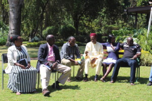 Participants in a working group session during the debrief workshop.
