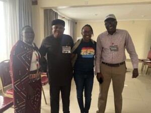 Participants pose for a photo before sessions start.